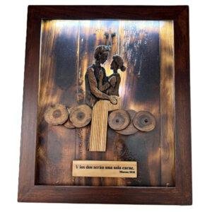 CUADRO ALTO RELIEVE UNA SOLA CARNE