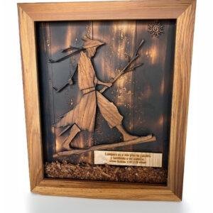 CUADRO ALTO RELIEVE EL CAMINANTE